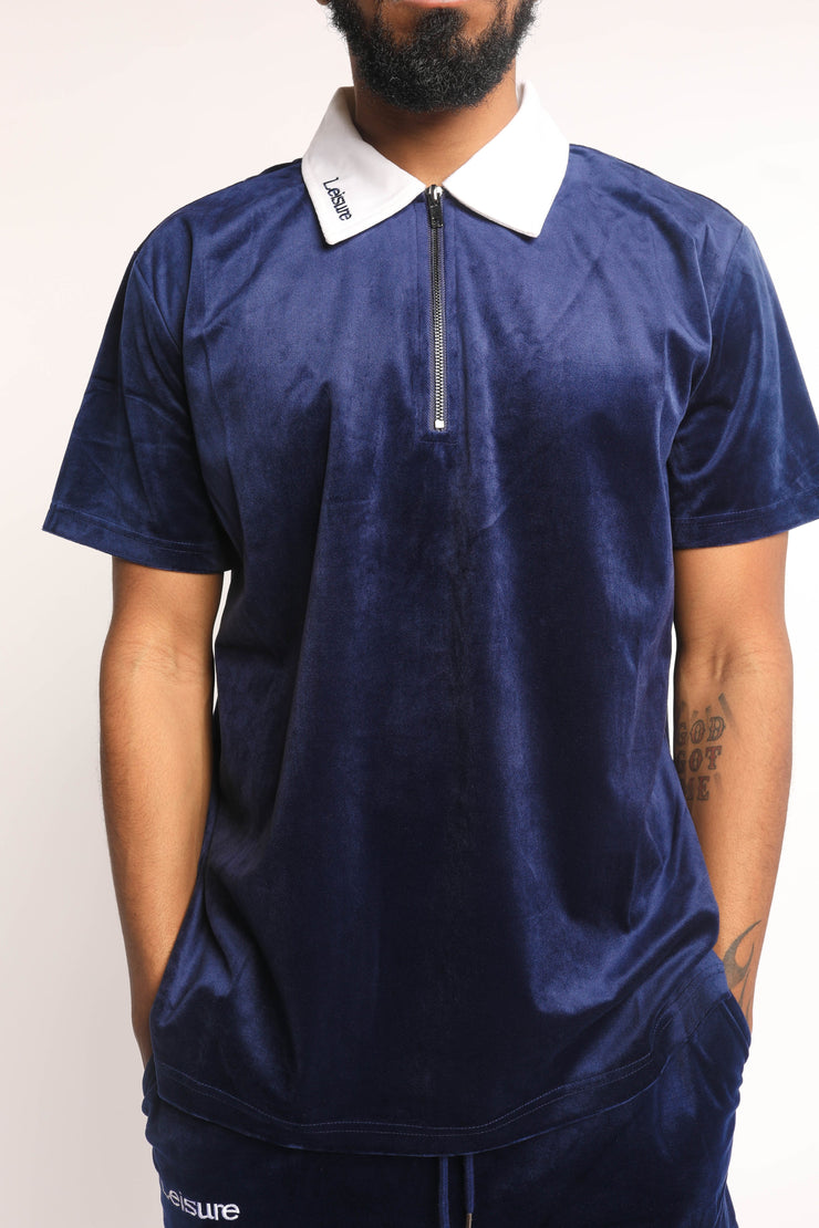 Signature Navy Blue Polo Shirts & Tops wearleisure.us Small Navy Blue 